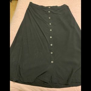 Black midi skirt